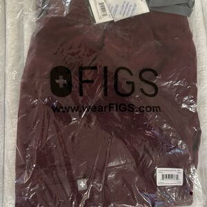FIGS Kade Cargo Pant Maroon